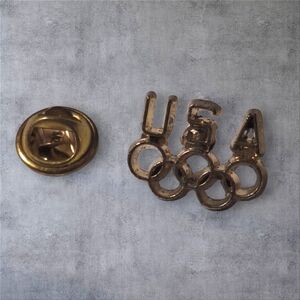 Elegant Gold USA Olympic Cuff Links